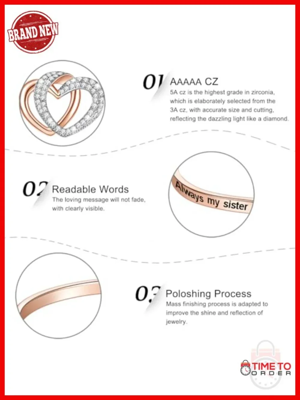 Sister Bangle Bracelet Best Friend Gift Engraved Message 925